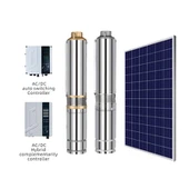 AC / DC Paslanmaz Çelik 4 İnç Güneş Kuyusu Derin Kuyu Su Pompası